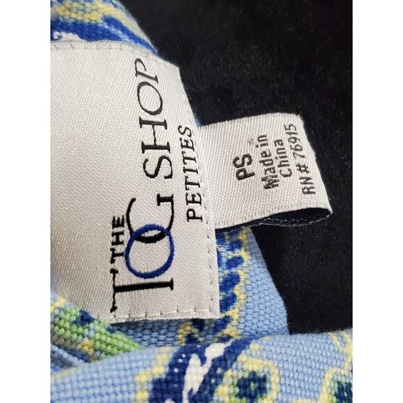 The Tog Shop Womens Multicolor Floral Single Breast 4 Button Jacket Petite Small - Picture 8 of 13